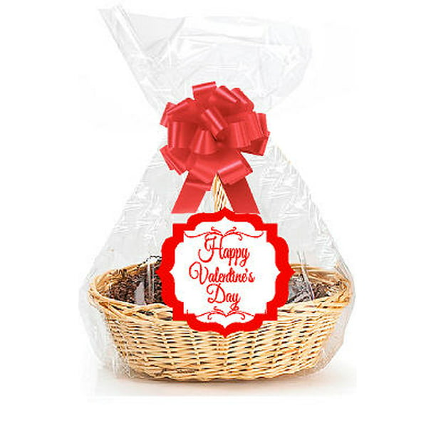 Create your Hamper Pack Christmas Cellophane Bag Bow gold silver shred